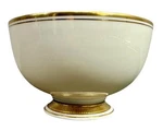 Beautiful 1960'S Lenox Tuxedo Pattern Porcelain 7.5" Footed Serving Bowl. Fixed Price $49.99.