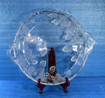 Rare Crystal Clear Studios 16" Arielle 312897 Frosted Strawberry Serving Platter. Fixed Price $24.95.