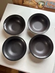 Pfaltzgraff Midnight Sun 6 3/8 Cereal Soup Bowls Set 4 Usa Black Excellent!. Fixed Price $20.00.