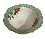 Pioneer Woman Holiday Charm Footed 8.3" Stoneware Bowl Christmas Serving Dish. Fixed Price $9.01.