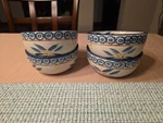 Set Of 4 Temptations By Tara Old World Soup Cereal Bowl Blue 6.5 Inch. Fixed Price $22.00.