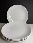 Crate & Barrel Marin White Low Pasta Bowl Set Stoneware Portugal 4. Fixed Price $62.99.