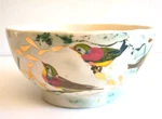 Ruan Hoffmann Dream Birds For Anthropologie 7.25" Bowl Center Piece Gold Accents. Fixed Price $94.99.