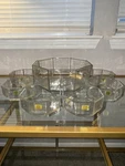 Arcoroc Octime France - Salad 9" & 6 Bowls 4" 1/2, Set Of 7. Fixed Price $44.00.