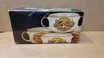 Lot Of 4 Tabasco Gumbo Soup Bowls New With Box Vintage Artwork Print Oysters. Fixed Price $350.00.