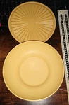 Classic Tupperware #890-20 Harvest Gold Yellow Soup Cereal Salad W/808-16 Cover. Fixed Price $15.95.