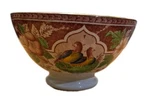 Antique French Cafe Au Lait Bowl Portieux Vallerysthal (pv) Transferware Quails. Fixed Price $45.00.