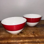 Lenox Kate Spade Bowls Rutherford Soup Cereal Salad Circle Red Set Of 2 6 Inch. Fixed Price $38.99.