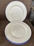 Steelite International Blue Dapple 11 3/4" Charger Plates Euc. Fixed Price $79.99.