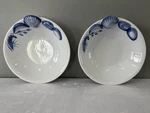 Artland Seafood Ocean Blue 9 Large Bowl In White Ceramic - Set Of 2. Fixed Price $35.00.