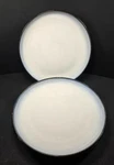 Sango Concepts Eggplant 4942 Dinner Plates Drip Glaze (cream To Blue) 11" Set. Fixed Price $44.95.