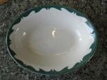 Albert Pick Serving Bowl Restaurantware Scroll Crest Wavy Wintergreen. Fixed Price $16.99.