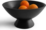 Hand-turned Artistic Base Bowl 10-INCH Indian Artisan Black Mango Wood. Fixed Price $43.99.