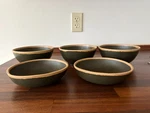 Five Cereal, Ice Cream, Soup Serving Bowls Melamine Style. Fixed Price $10.39.