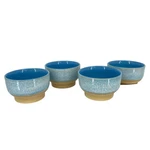 Bloomingville Reactive Glaze Blue Small Bowls Set Of 4 Nwot. Fixed Price $40.00.