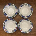 Vintage Lot Of 4 Ro Gregg Welcome Winter Cereal Soup Stoneware Bowls. Fixed Price $19.99.
