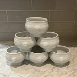 New Cac China Set Of 6 Lion Head Oven Safe Soup Bowls White Porcelain. Fixed Price $39.99.
