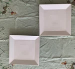 Two Foh Front The House Square Porcelain Plates. Fixed Price $9.99.