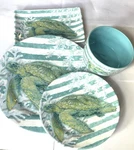 4 Sea Turtles Dinner &salad Plate,bowl, Serving Tray Merritt Designs Melamine. Fixed Price $29.59.