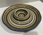 Colorful Tabletops Gallery Havana Chip Dip Platter Hand Painted Rings Bowl. Fixed Price $72.90.