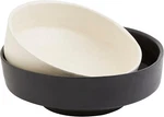 Mud Pie Black White Paper Mache Bowls, Small 4" X 10" Dia Large 12". Fixed Price $50.00.