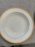 Waterford Harcourt Gold Rim Soup /pasta Bowls 9" New. Fixed Price $30.00.