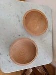 Holland Bowl Mill Cherry Wood 7.5" Pair 2 Cottagecore Farmhouse. Fixed Price $37.46.