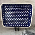 Boleslawiec Polish Pottery Stars Blue Rectangular Baking Dish New Casserole. Fixed Price $69.98.
