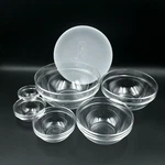 Arc France Clear Glass Nesting Mixing Bowls Set Of 6 W/ Lid, Stackable -. Fixed Price $44.99.