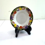 Royal Japan Fruit Pattern Saucer With Display Stand Colorful Small Vintage Plate. Fixed Price $8.50.