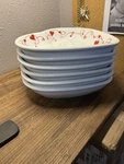 Fiesta Medium Sized Shaped Bowl Red & Pink Excellent Condition. Fixed Price $37.00.