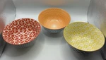 Set Of 3 Certified International Chelsea Mixed Color Patterns Bowls Cereal Soup. Fixed Price $24.99.