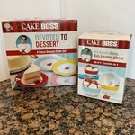 Cake Boss Dessert Plates And Ice Cream Bowls - Set Of 4 Each. Fixed Price $40.00.