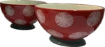 The Pioneer Woman Red With White Starbursts & Teal Footed Cereal Soup Bowl-. Fixed Price $24.00.