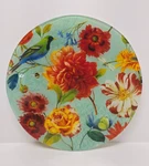 Jay Companies Notion Jade Garden Round Multicolor Glass Bowl 13.7" Made China. Fixed Price $21.99.