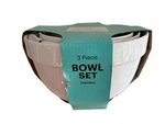 Martha Stewart White Porcelain Nesting Mixing Bowl Set Of 3 New. Fixed Price $19.50.