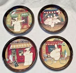 Vintage Certified International Bistro Chef Pasta Plate, 9-INCH, Set Of 4. Fixed Price $26.99.