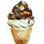 Ice Cream Cone Serving Bowl Kitchen Dinnerware Party Melamine 18 X 11-IN New. Fixed Price $16.55.