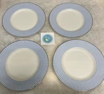 Set Of 4 Kate Spade Lenox Laurel Street Blue Plates New W/ Tags 9.5" Accent. Fixed Price $109.99.