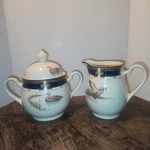 Keltcraft Designed By Noritake Sugar Bowl And Creamer Tranquil Glen #9188. Fixed Price $35.00.