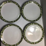 Mikasa Marianne 5876 Green Floral Dinner Plates Lot Of 4. Fixed Price $32.00.
