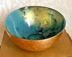 Beatriz Ball Beautiful Decorative Bowl Gold Leaf Modern Accent 5.5 Inches. Fixed Price $22.99.
