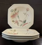 Set Of 4 Mikasa Continental F3003 Silk Flowers Soup/pasta Bowls 8 1/2" Japan. Fixed Price $20.99.