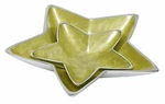 Artisan D'orient Star Deep Bowl Set, SIZES-7" 10", Lime. Fixed Price $32.95.