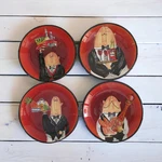 Chef 5" Dip Bowls By Certified International, Dinner Is Served, Set Of 4. Fixed Price $19.95.