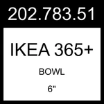 Ikea 365+ Bowl Rounded Sides White 6" 202.783.51. Fixed Price $28.99.