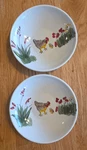 Set Of Paula Deen Southern Rooster Fruit Berry Dessert Bowls 5.25 In.. Fixed Price $24.00.