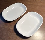 2 Vintage White Corelle Corning Ware P-140-B 11CM X 17CM Sidekick Snack Plates. Fixed Price $12.95.