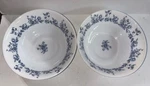 Set Of Arcopal France Glenwood Blue White Floral Milk Glass Cereal Bowls 6.25. Fixed Price $12.99.