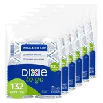 Dixie To Go 12OZ 132CT Disposable Insulated Paper Coffee Cups Hot Cold Beverages. Fixed Price $42.80.